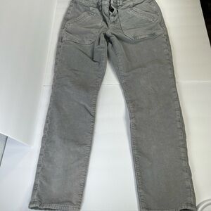 American eagle grey corduroy jeans 8 stretch straight